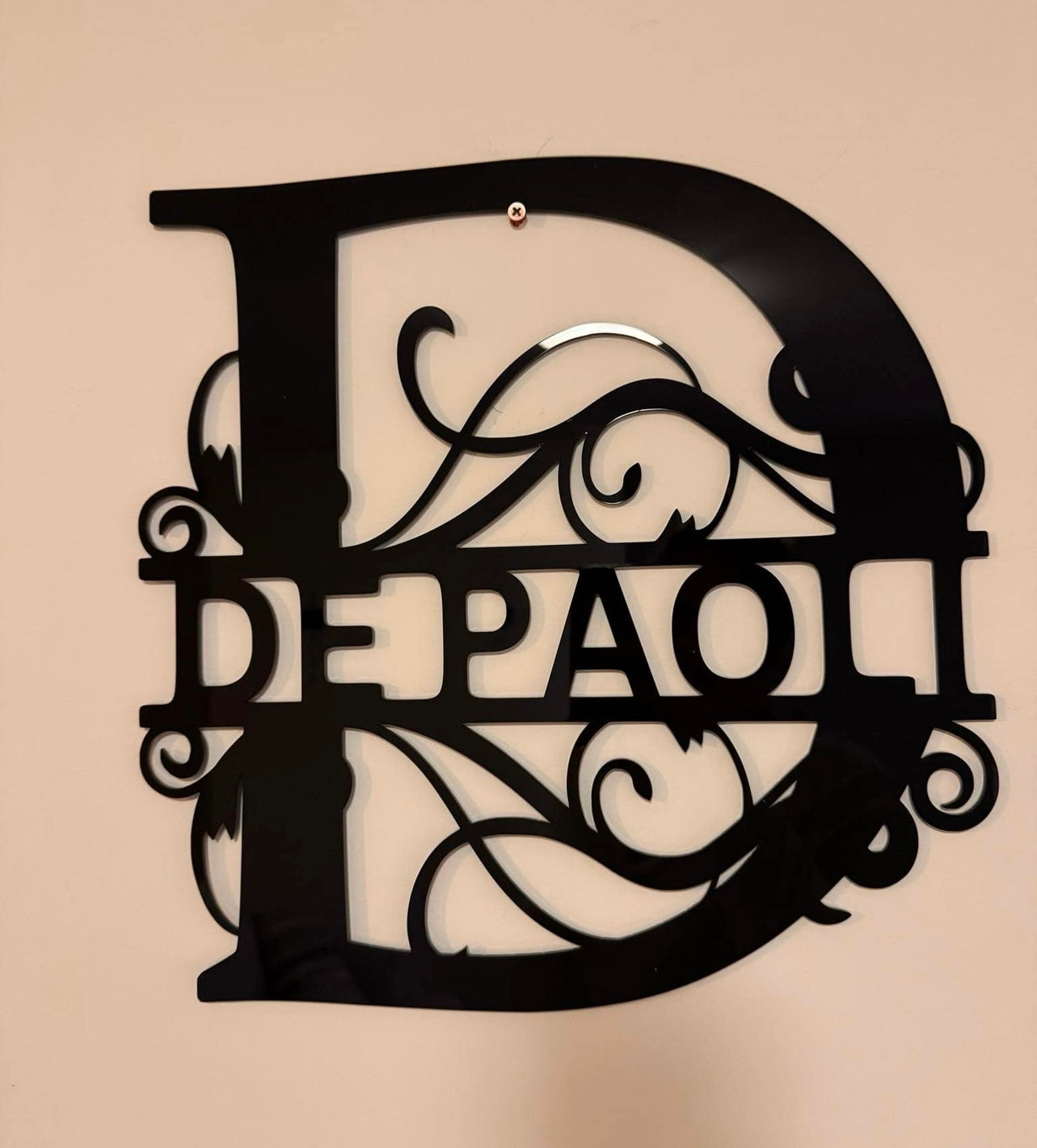 Monogram Name wall decal