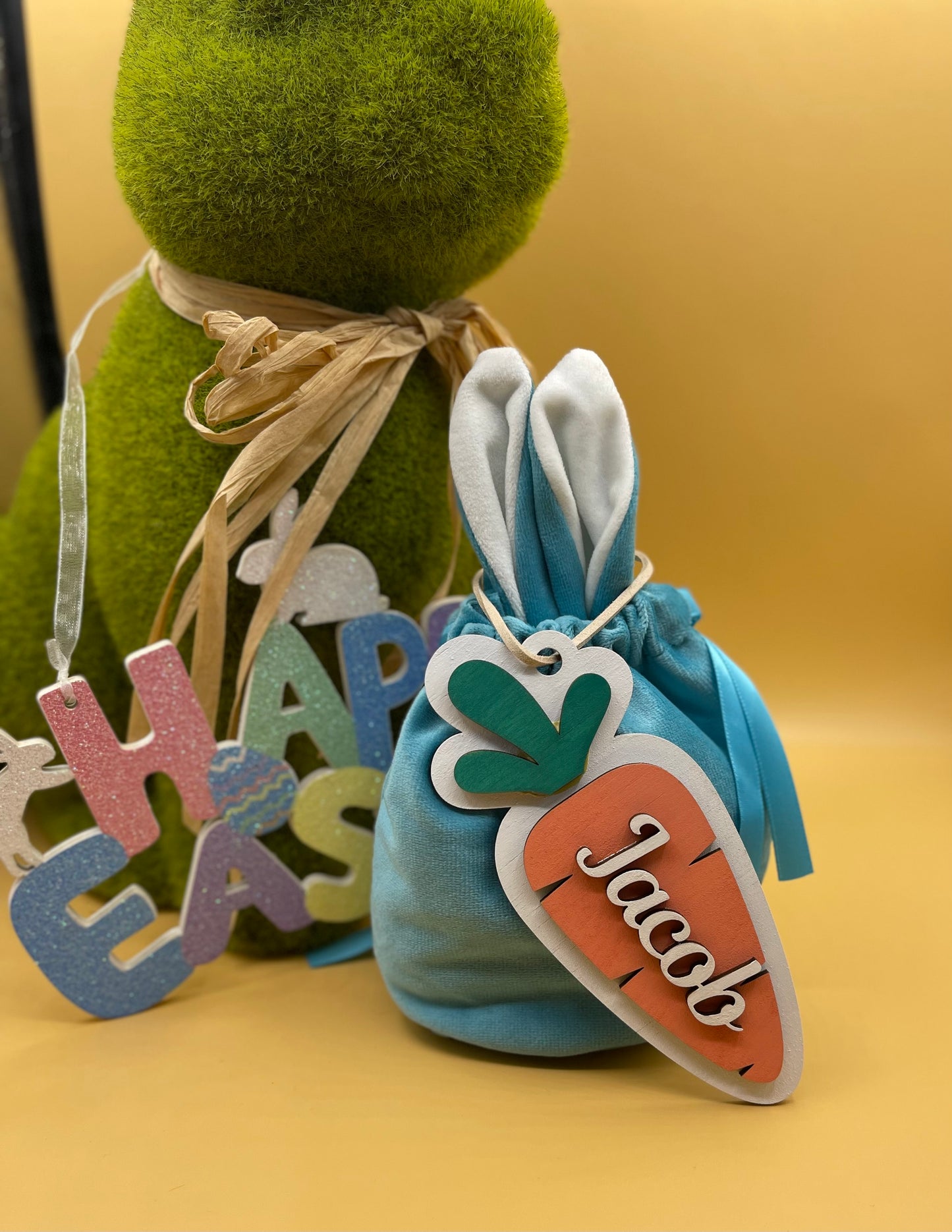Wooden Easter tags