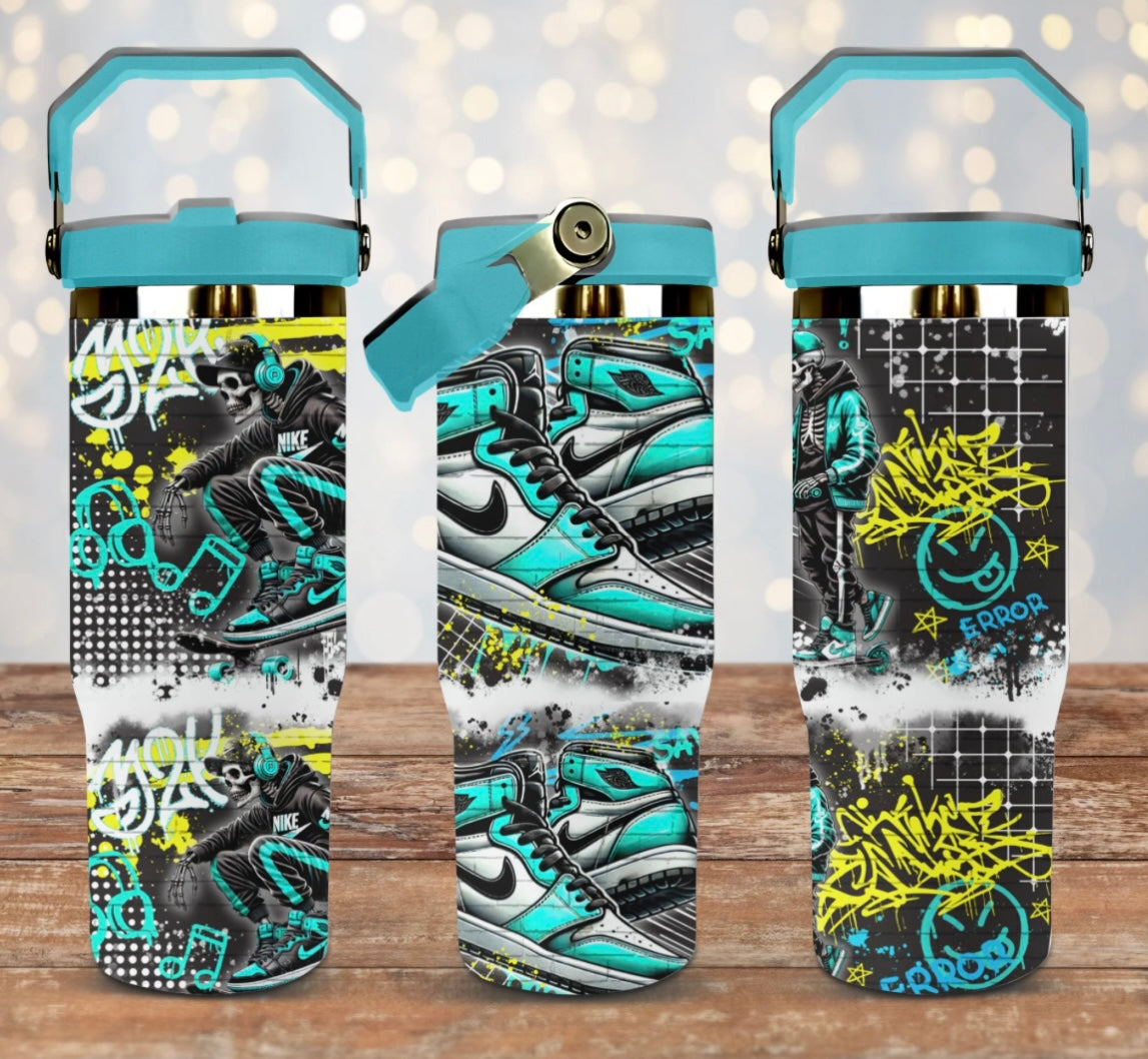 Aqua Graffiti 30oz Drink bottle