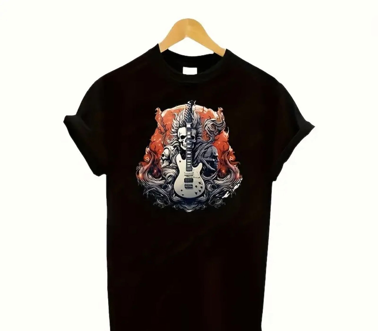 Skull guitar tshirt