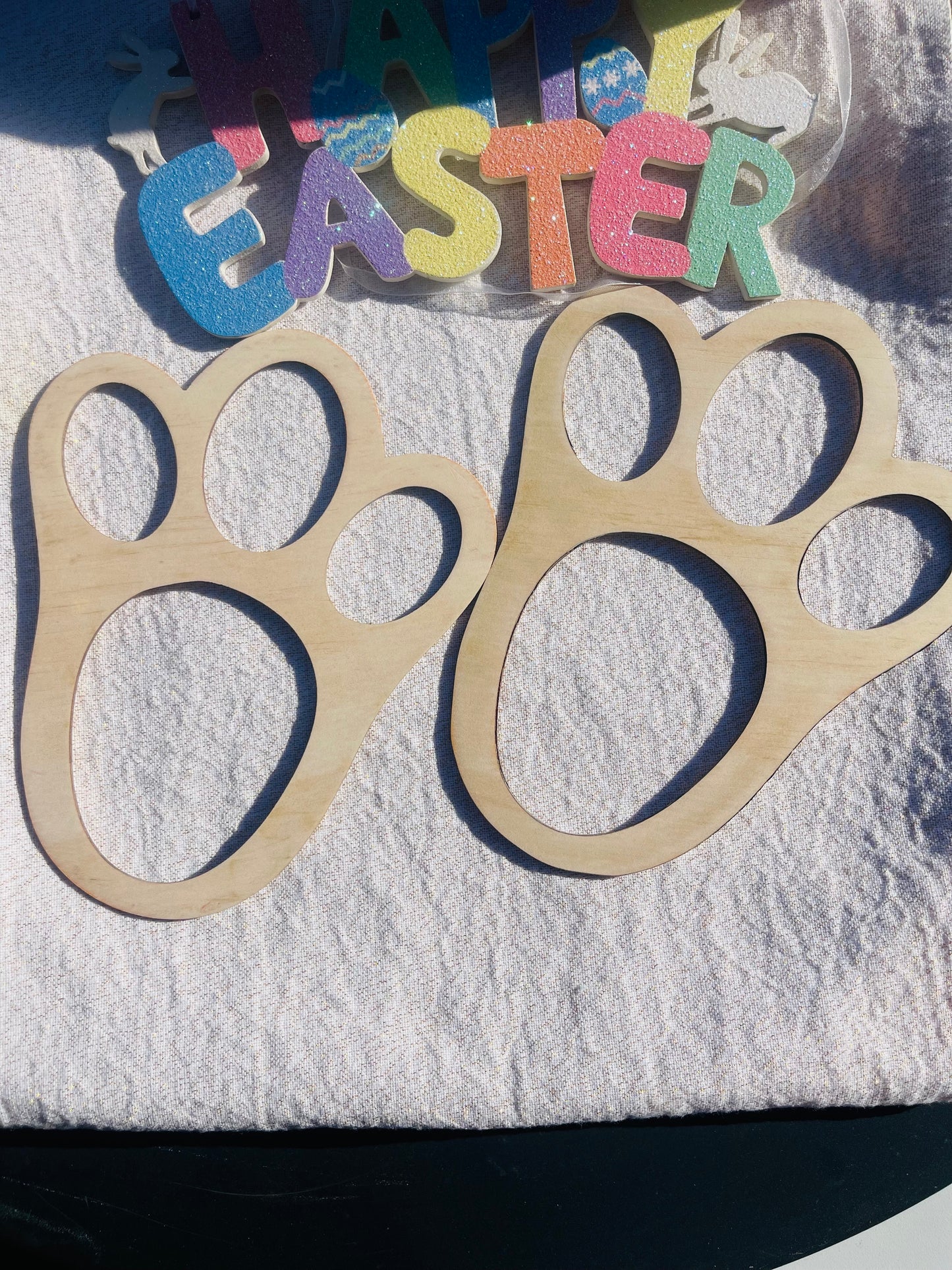 Easter Footprint Stencil
