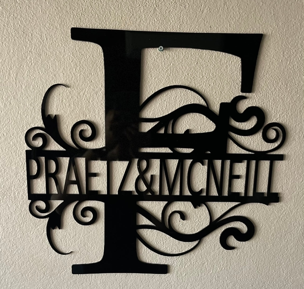 Monogram Name wall decal