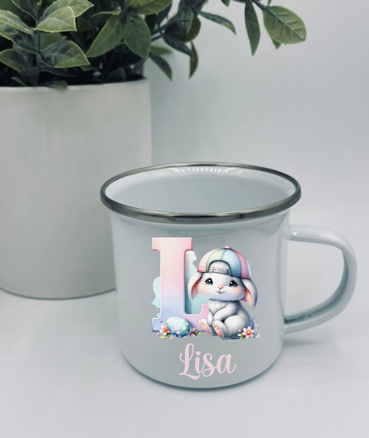 Easter enamel cups