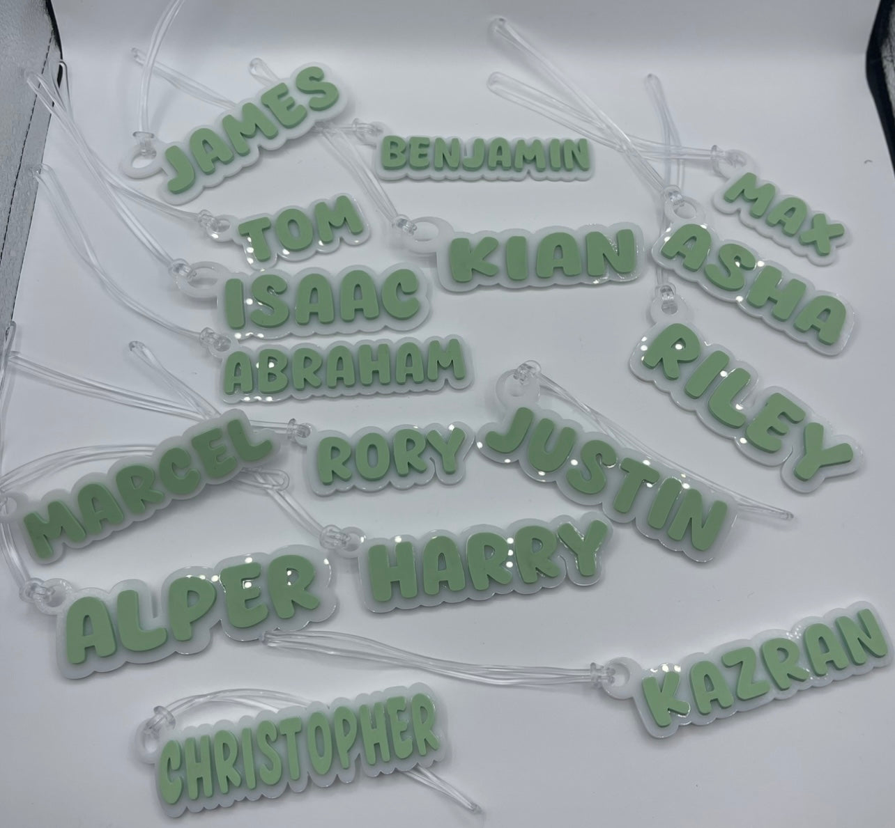 Name bag tags