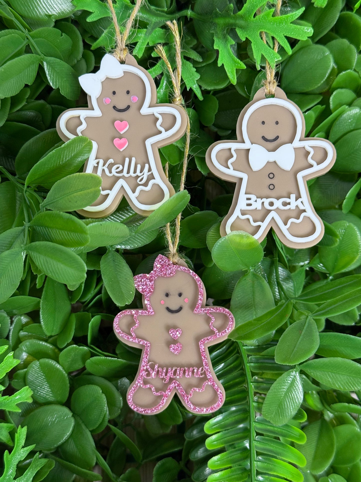 Acrylic Gingerbread decorations