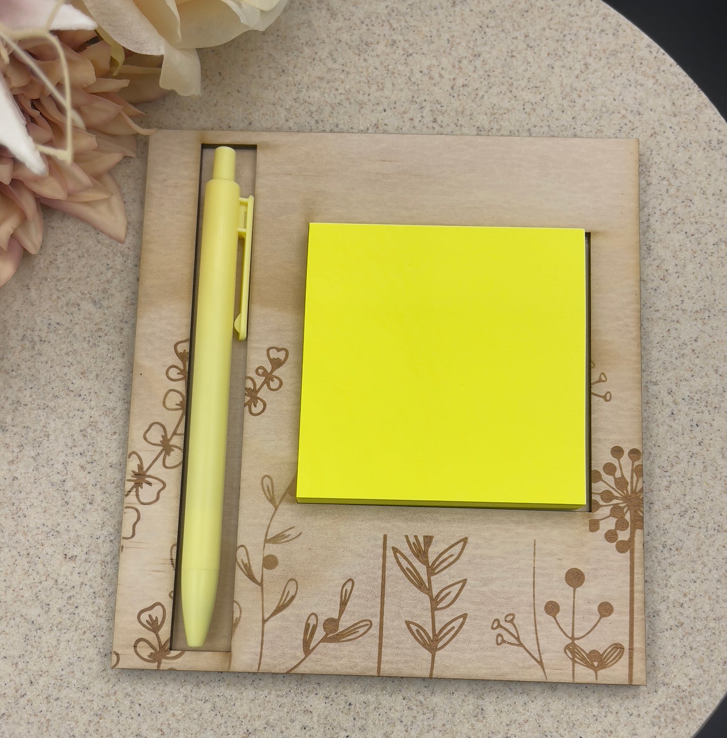 Notepad Holder Flowers #1