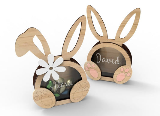 Wooden Easter treat box