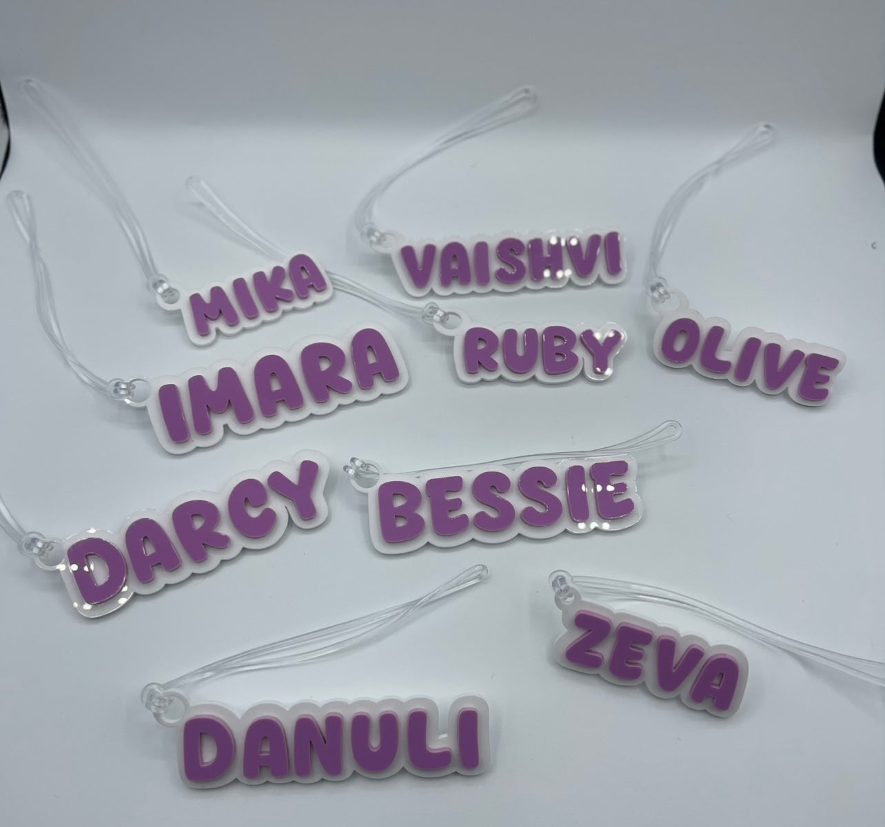 Name bag tags