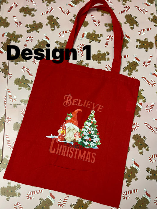 Christmas tote bags