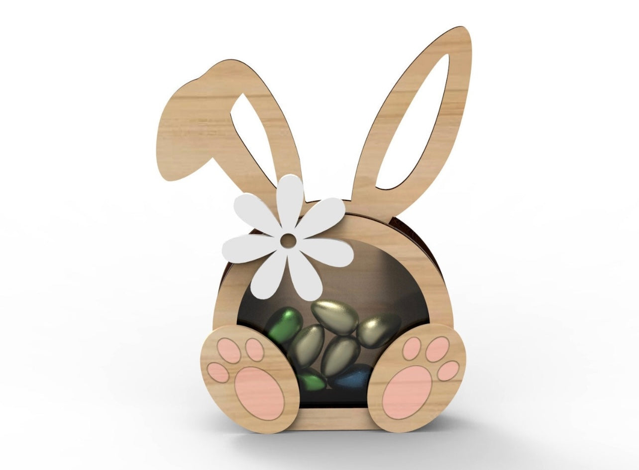 Wooden Easter treat box