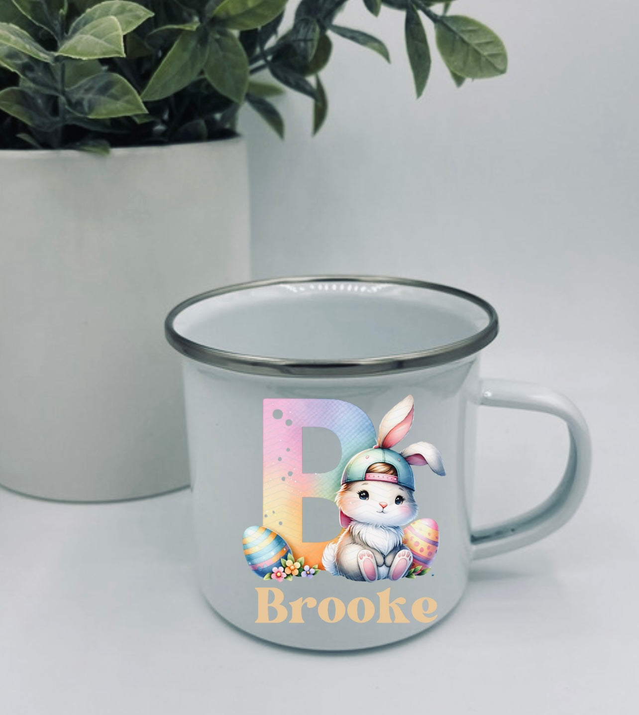 Easter enamel cups