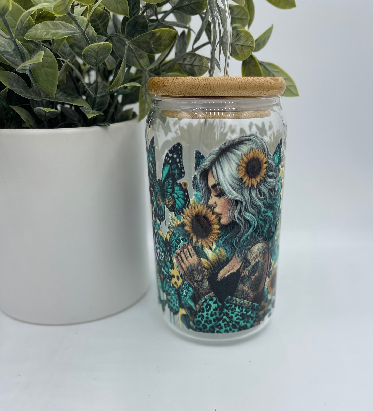 She is rare glass cup