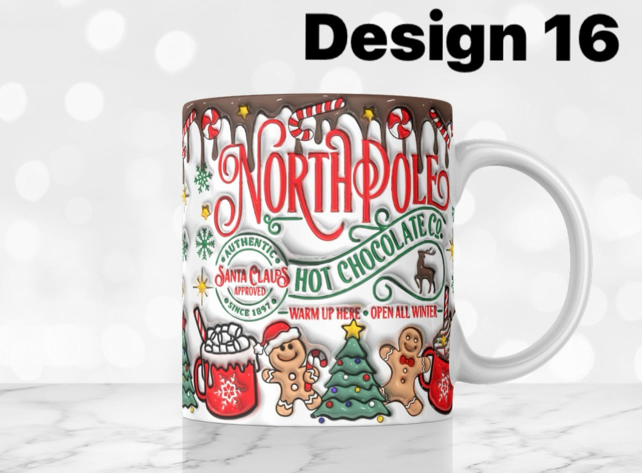 Christmas 11oz ceramic mugs