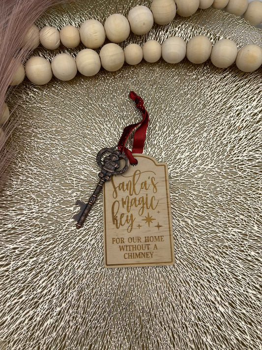 Santa Key Small Tag