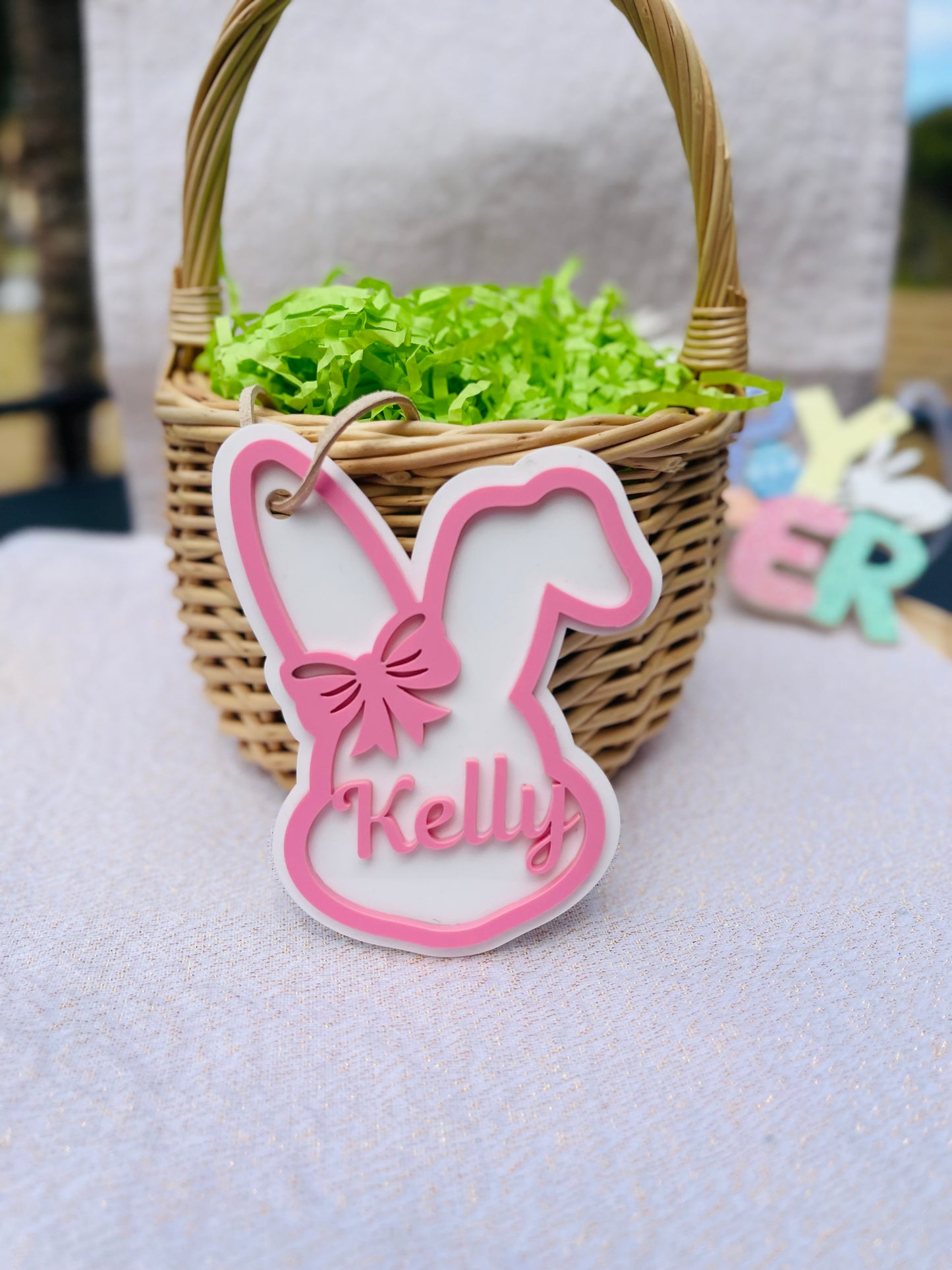 Acrylic Basket tag