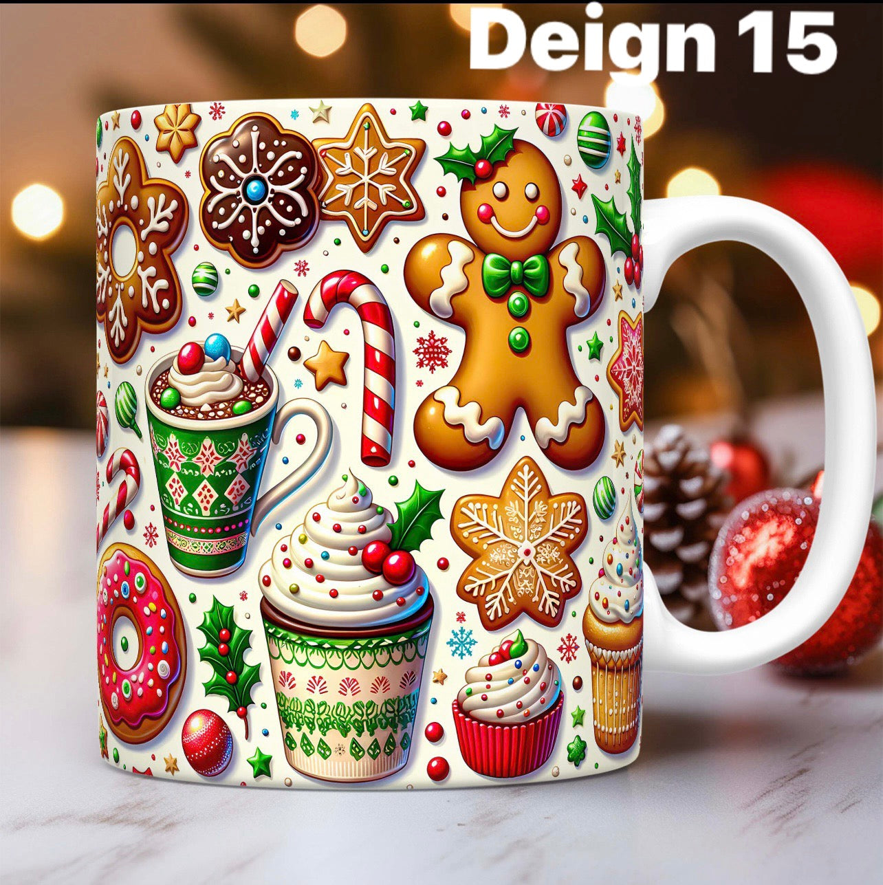 Christmas 11oz ceramic mugs