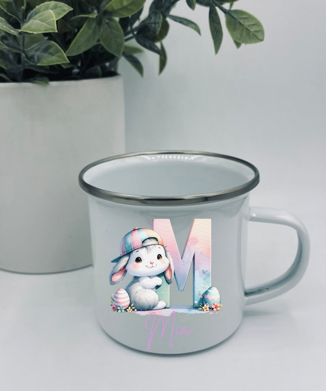 Easter enamel cups