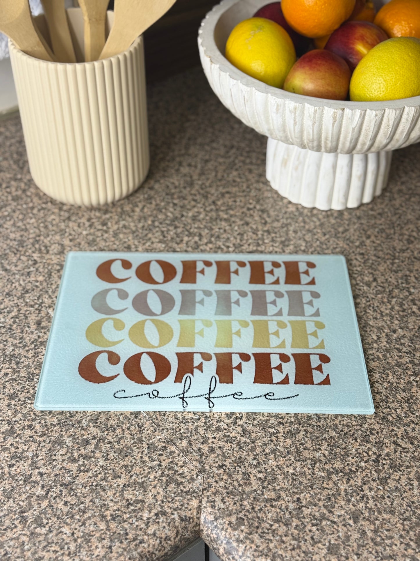 Glass Chopping Board Coffee