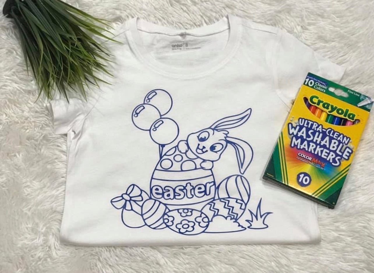 Easter colour your own shirt