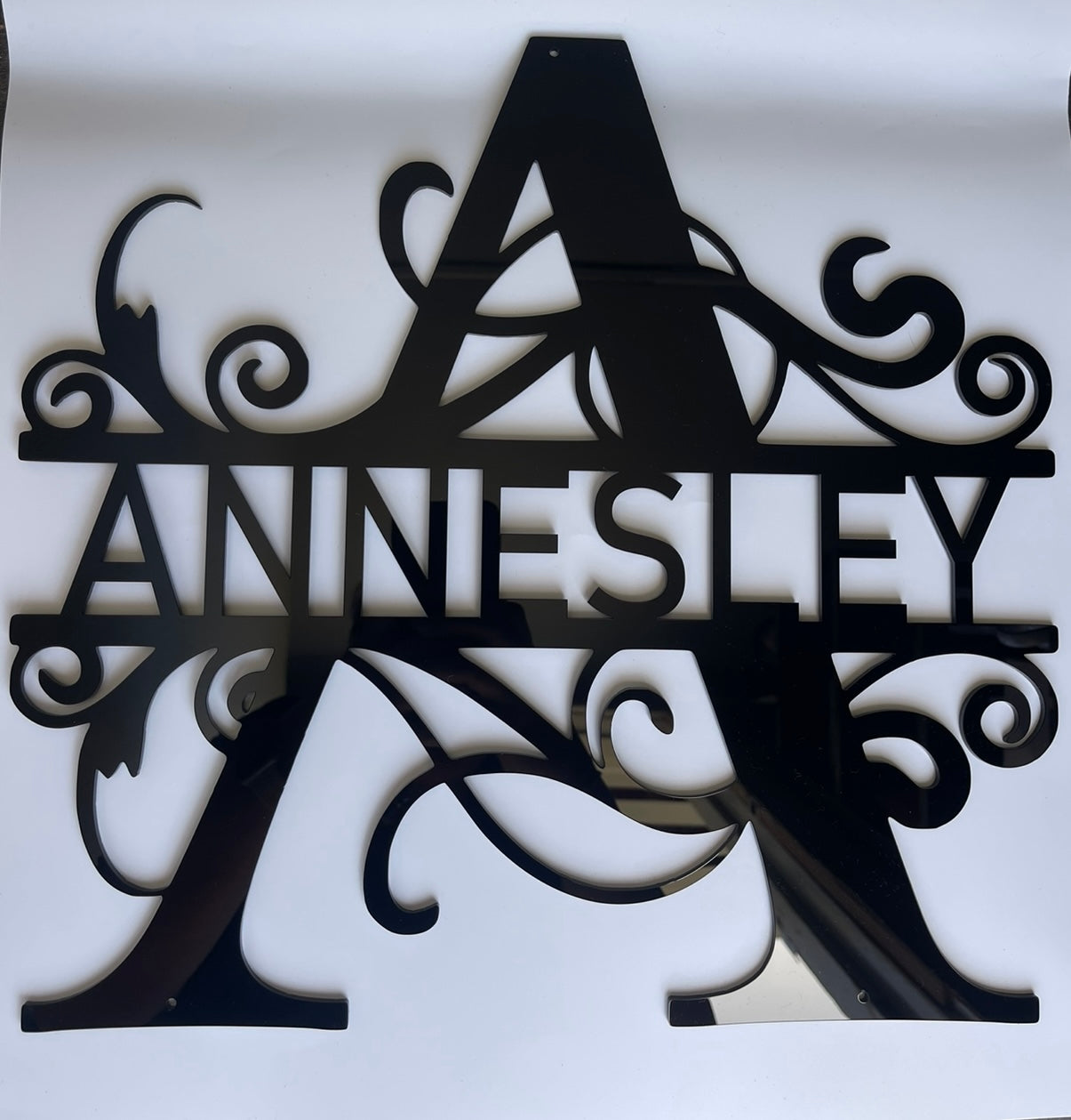 Monogram Name wall decal
