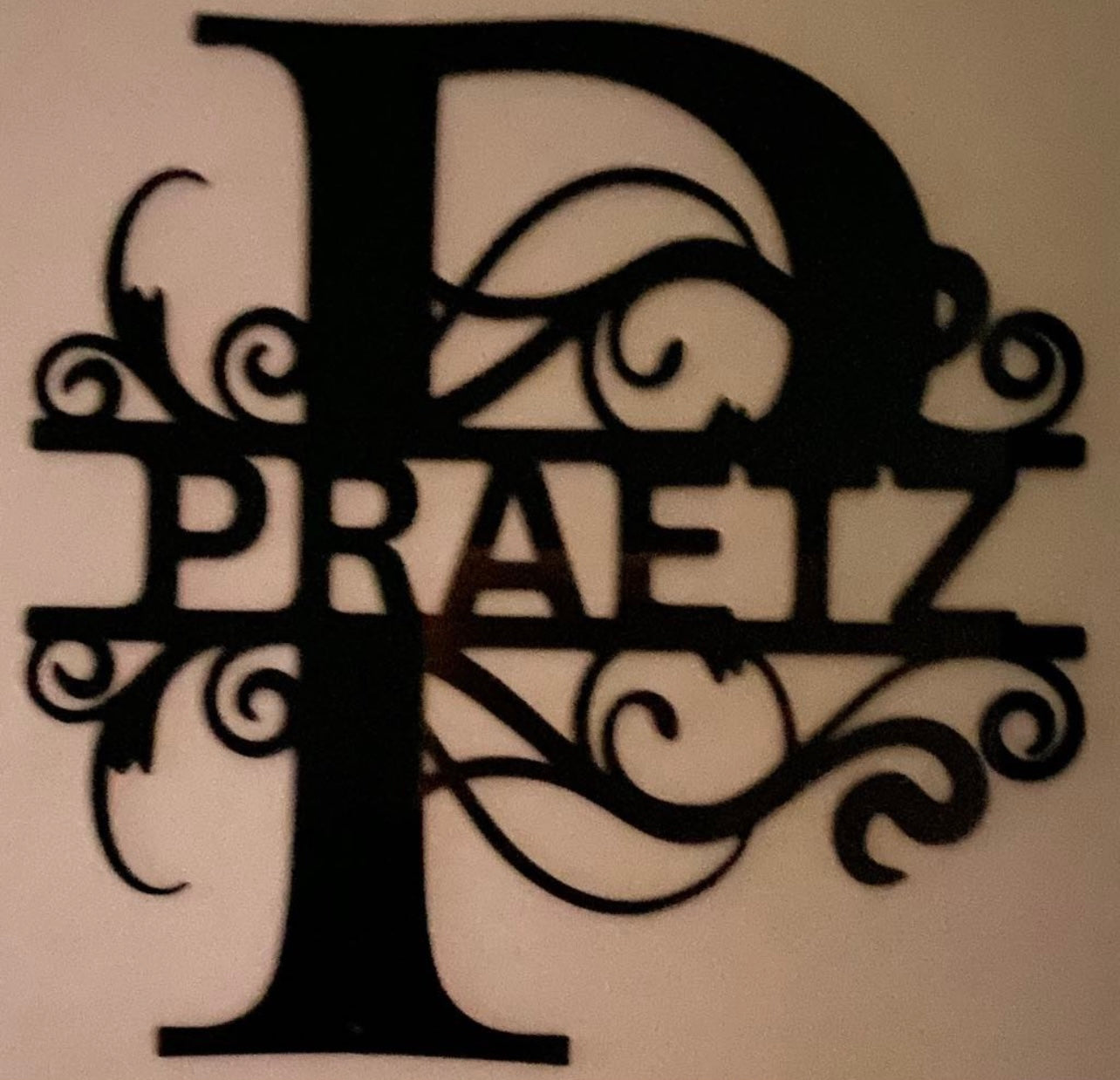 Monogram Name wall decal
