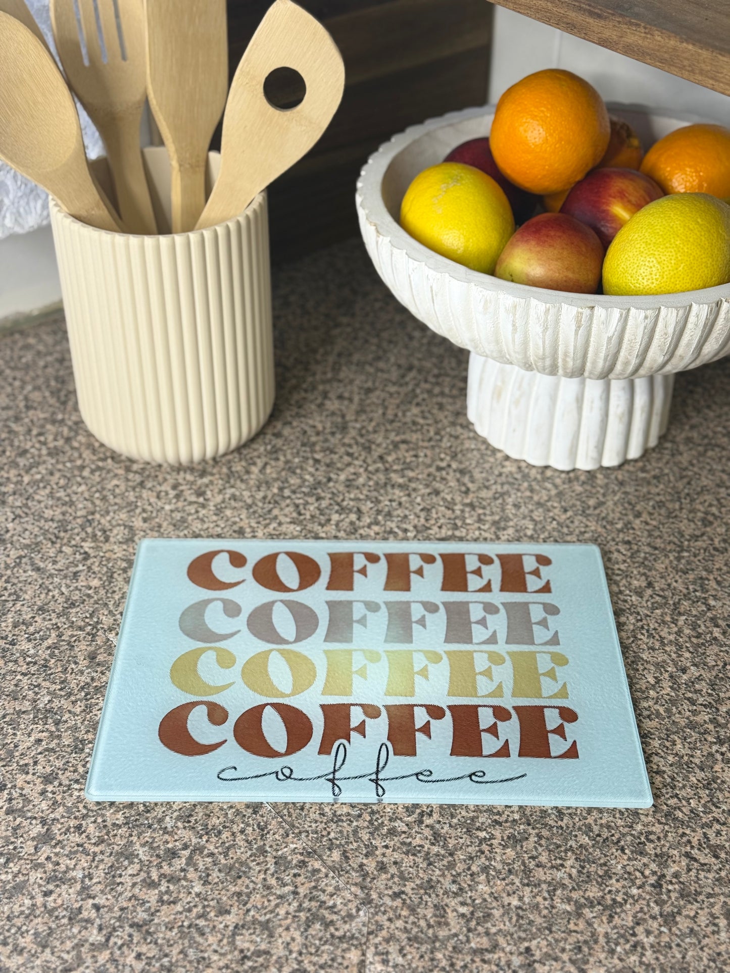 Glass Chopping Board Coffee