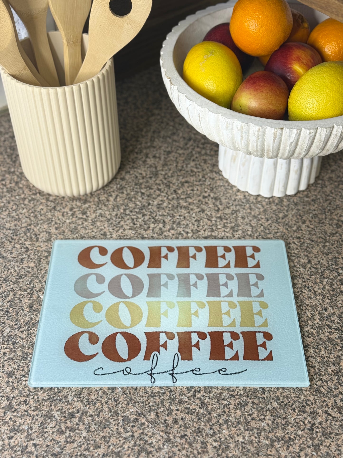 Glass Chopping Board Coffee