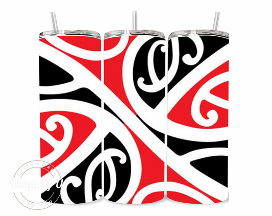 Maori  Design  red/black