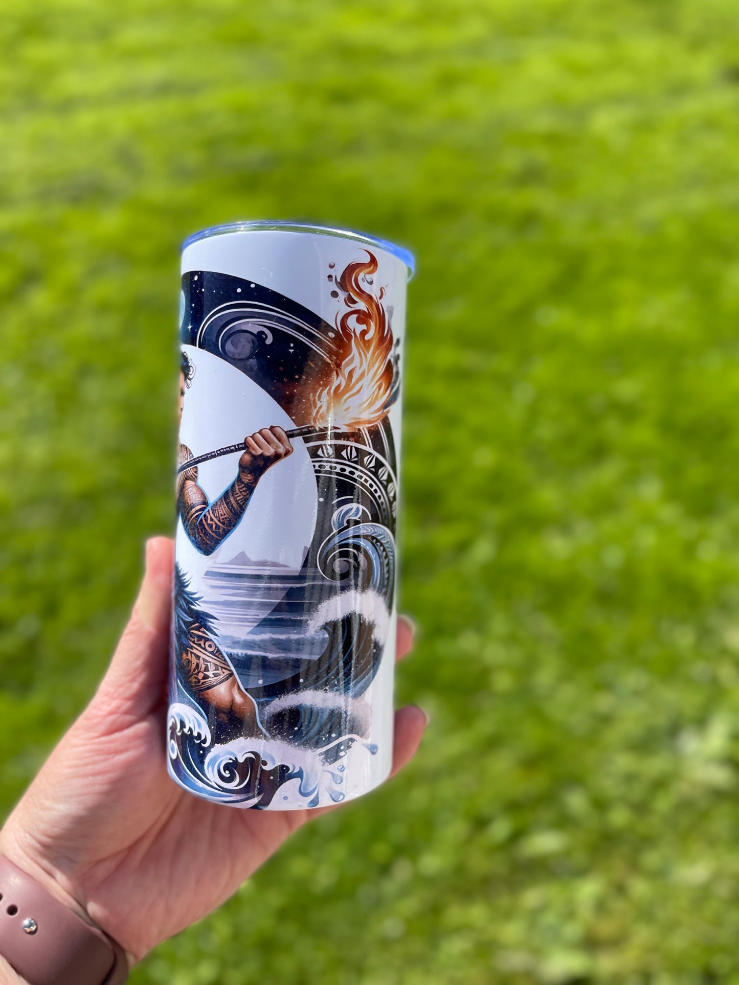 Fire dancer 20oz tumbler