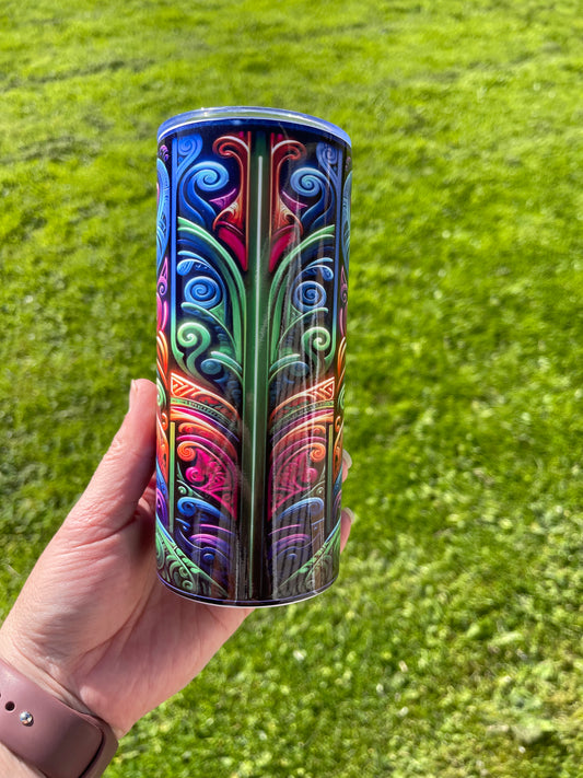 Luminous Maori art 20oz tumbler