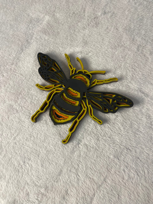 3d Bee wall decal