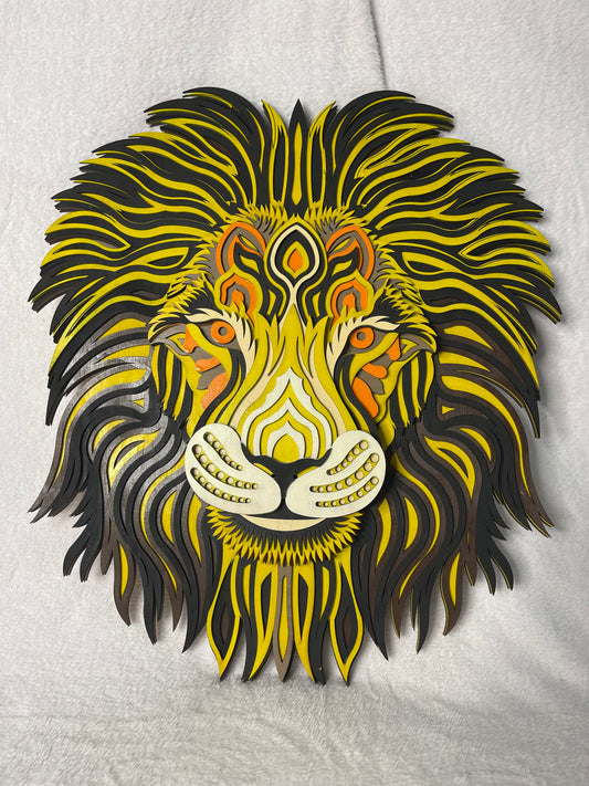 Lion wall decal