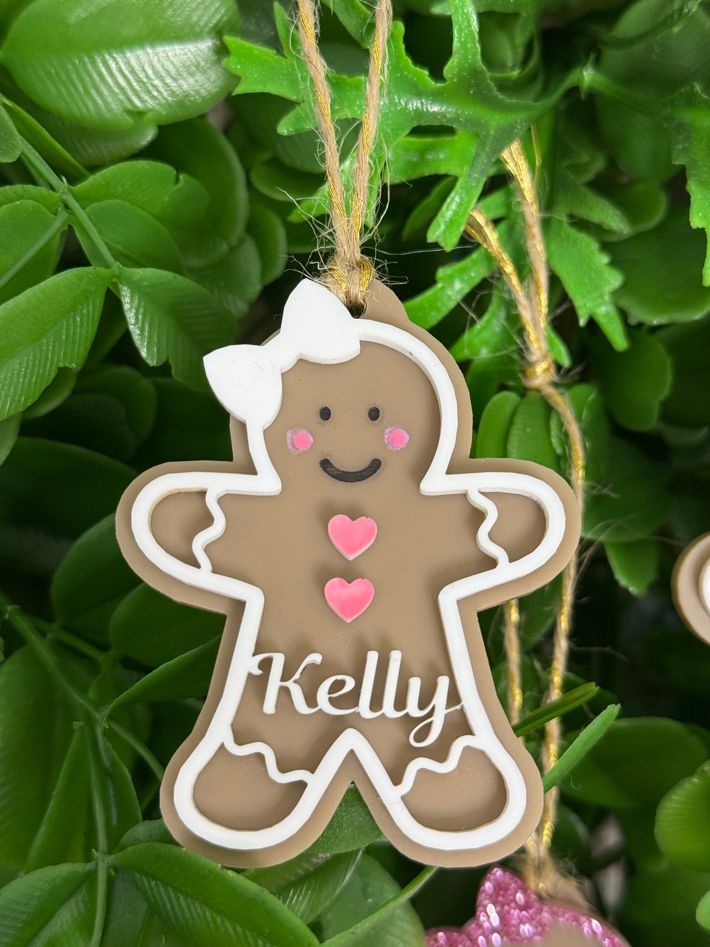 Acrylic Gingerbread decorations