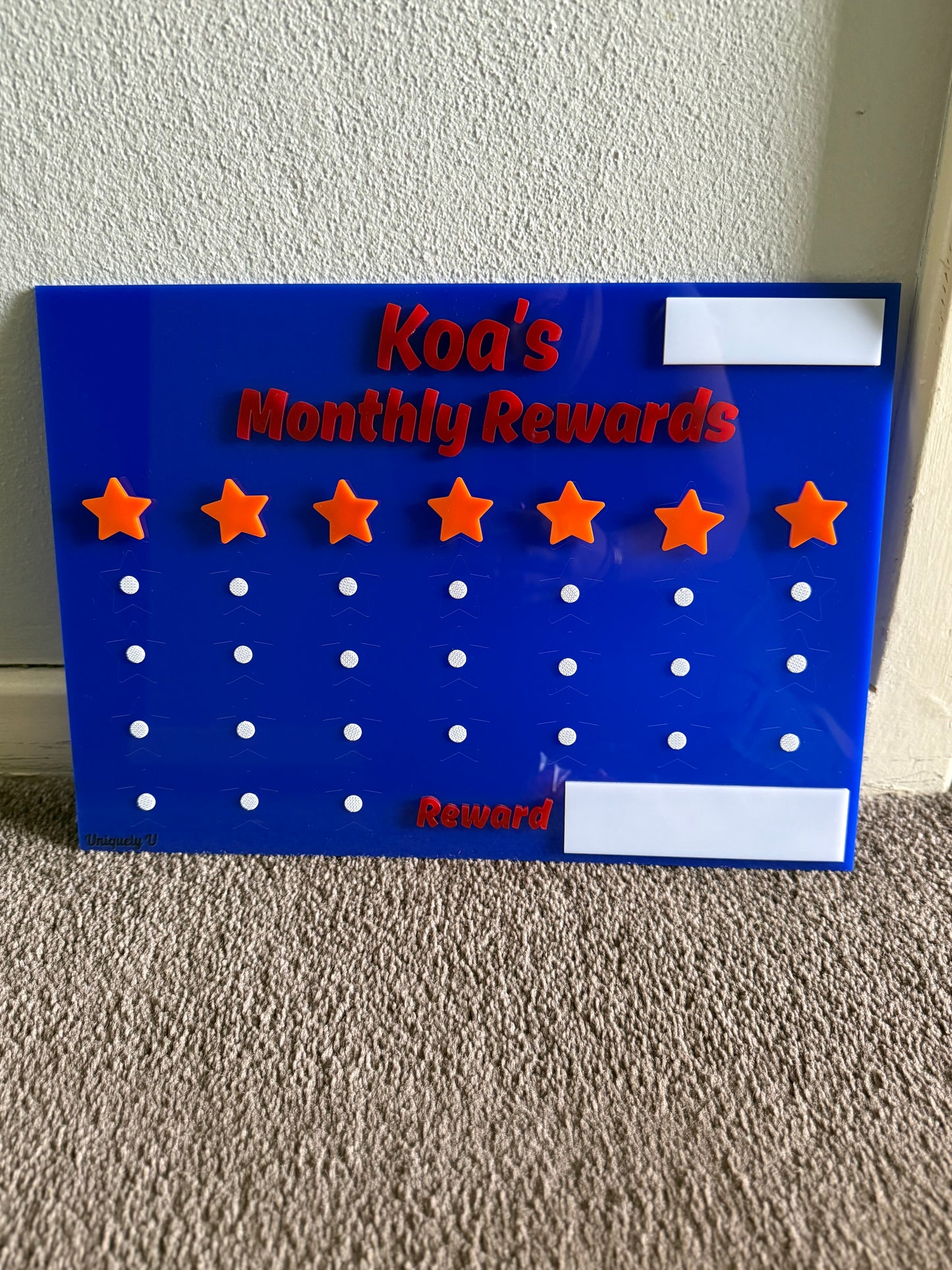 Kids Monthly Rewards Charts