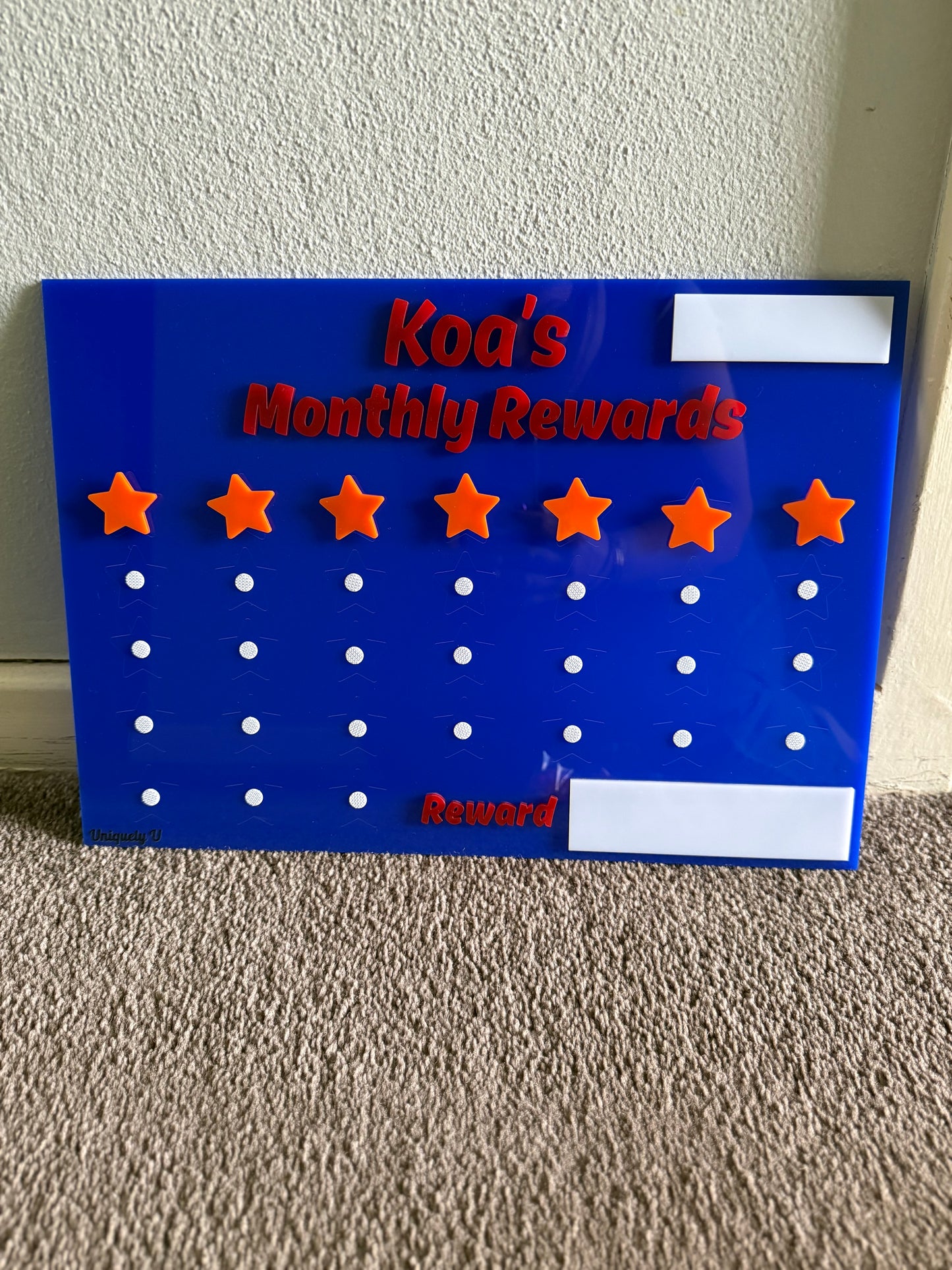 Kids Monthly Rewards Charts