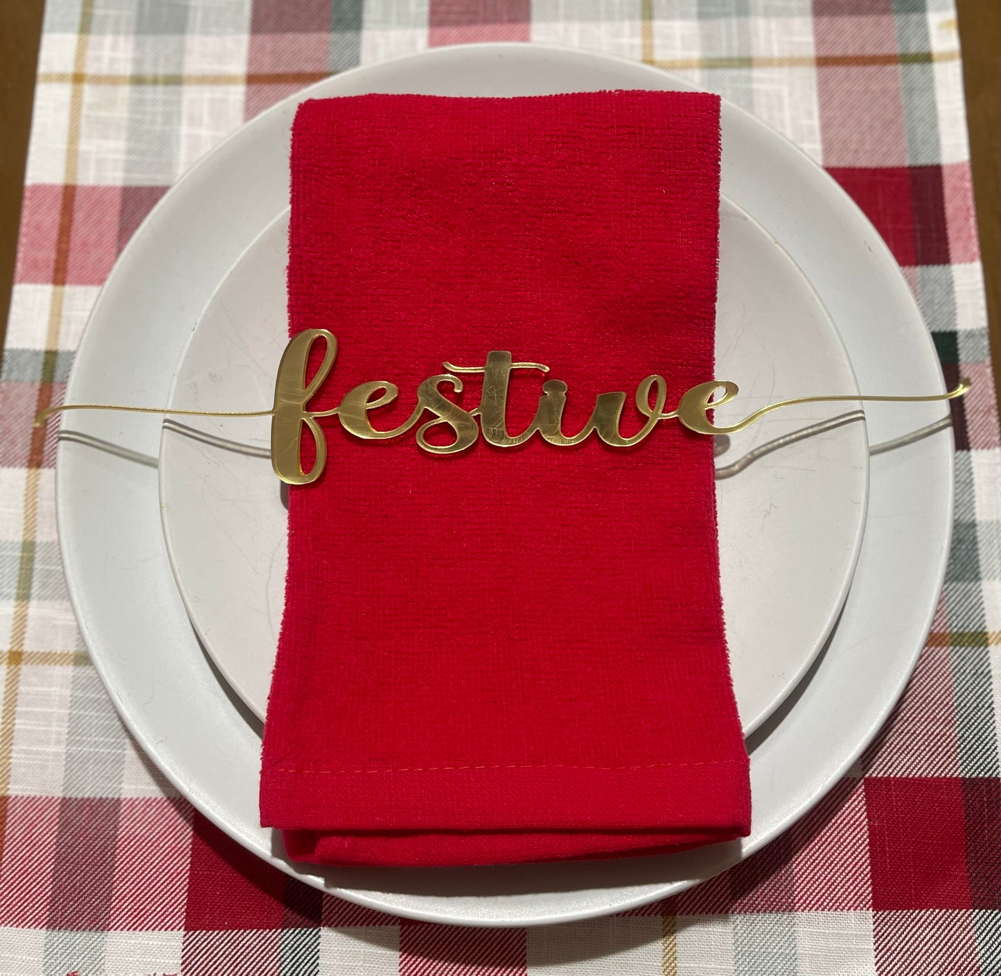 Set of 12 table words