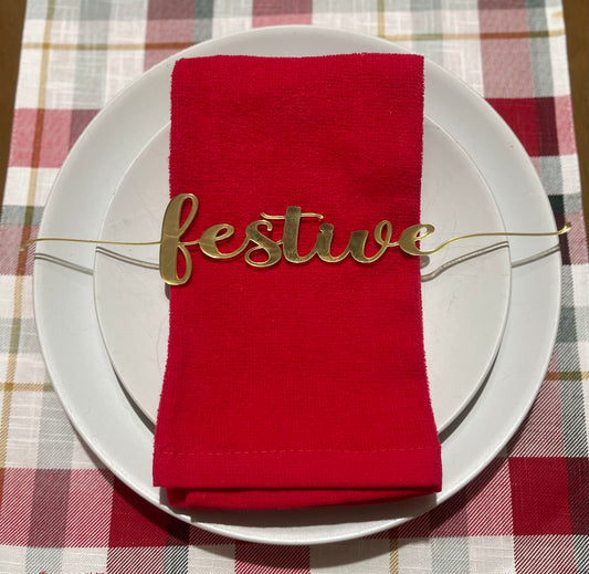 Set of 12 table words