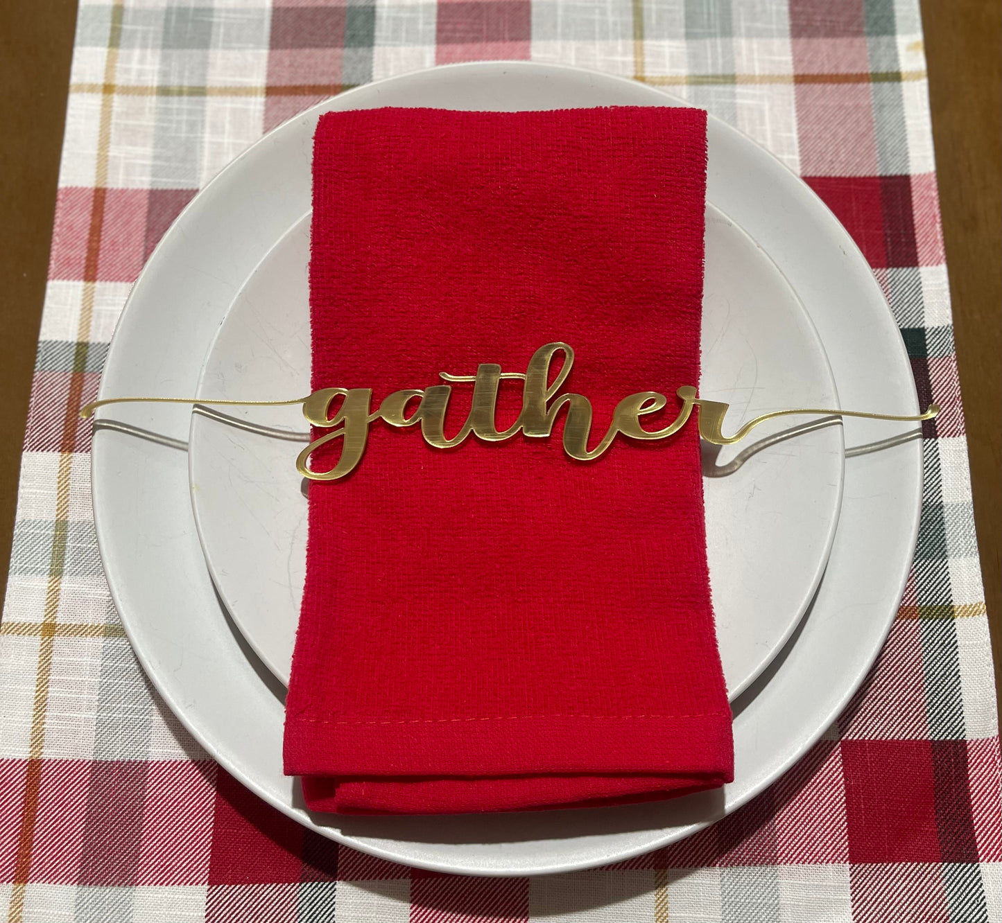 Set of 12 table words