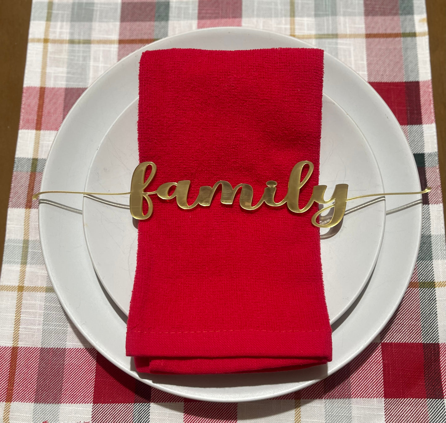 Set of 12 table words