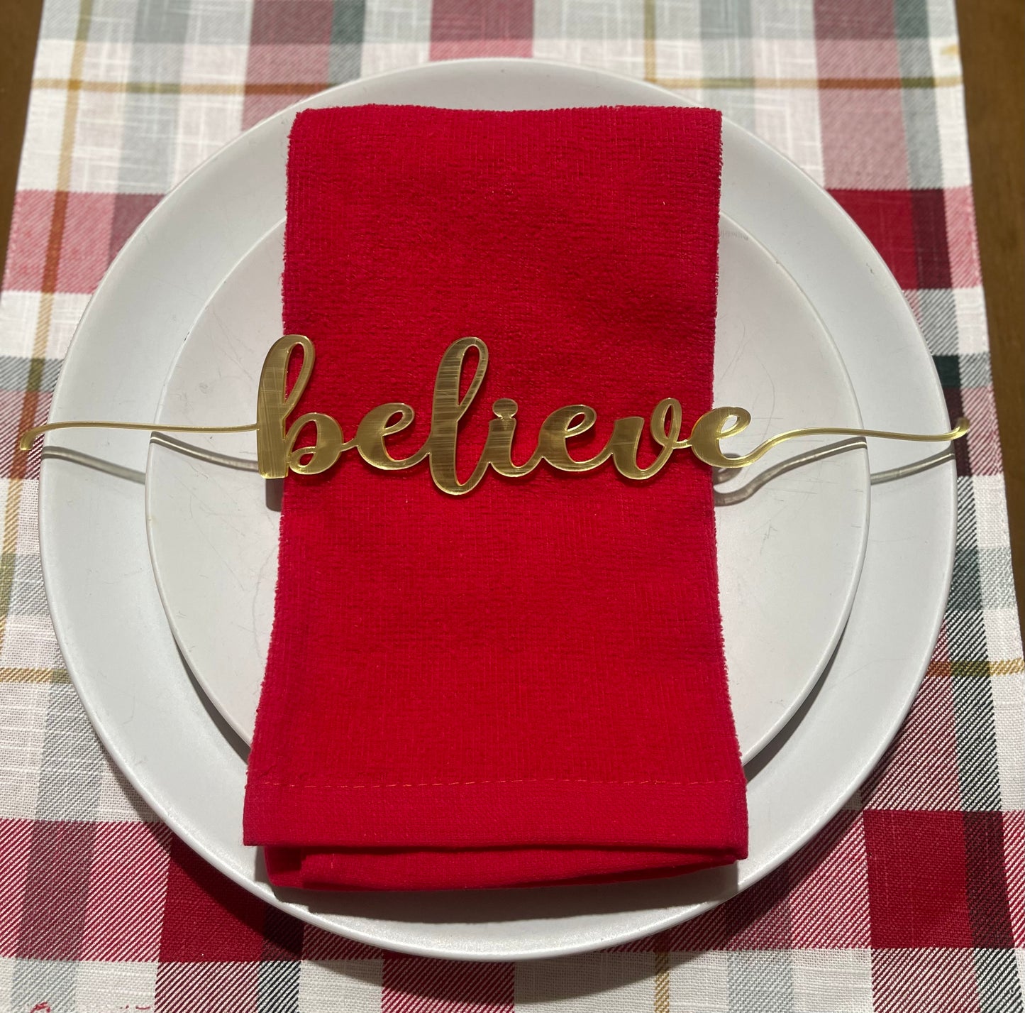 Set of 12 table words