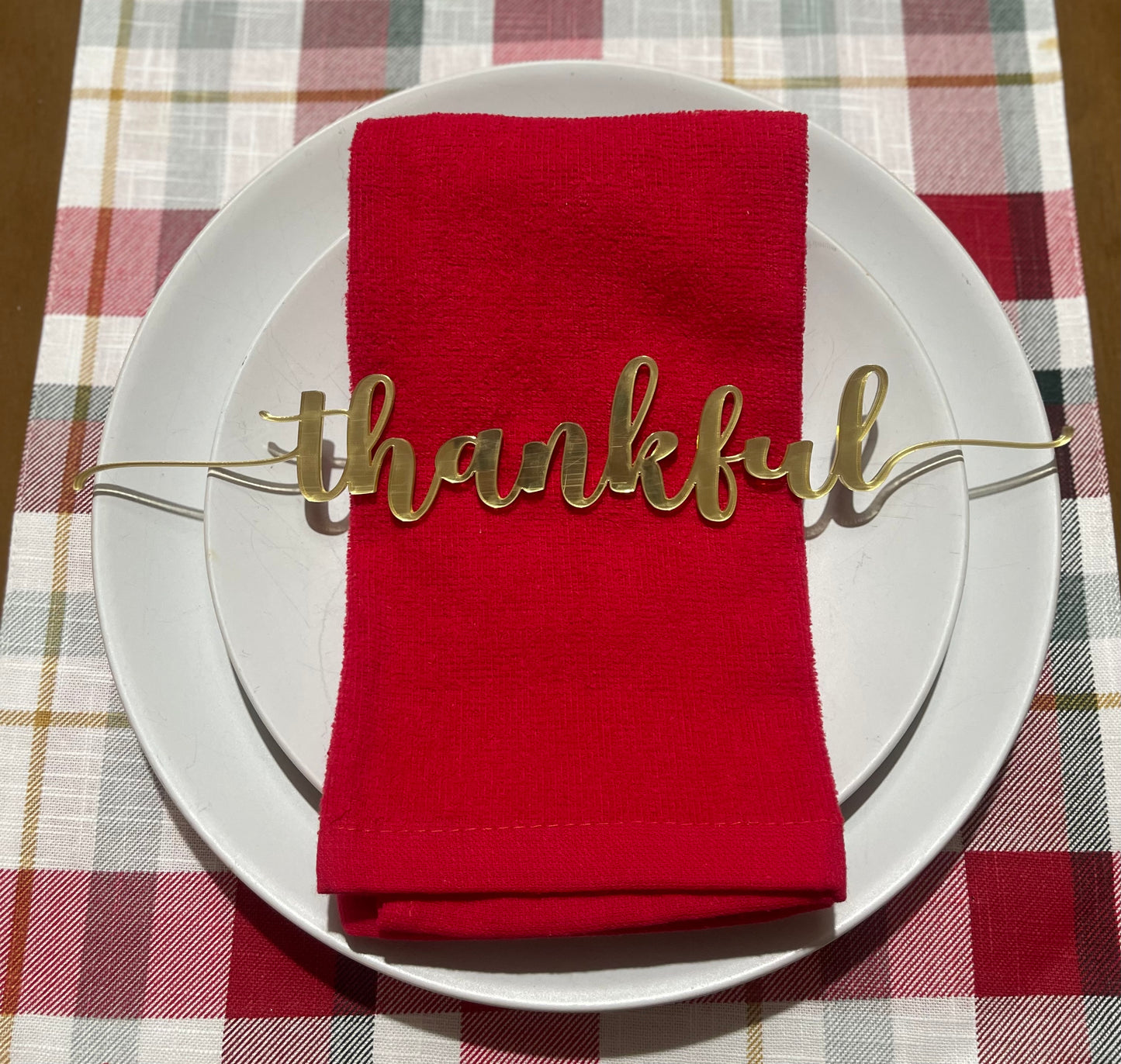 Set of 12 table words