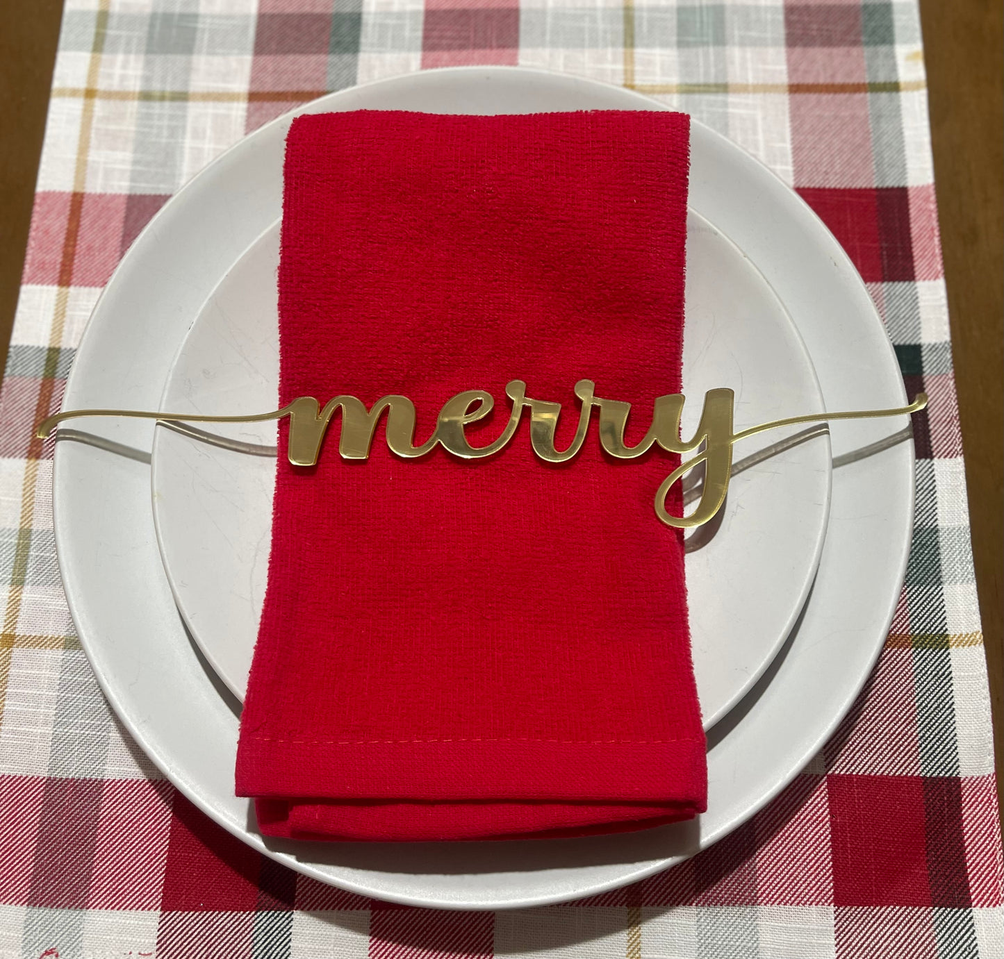 Set of 12 table words