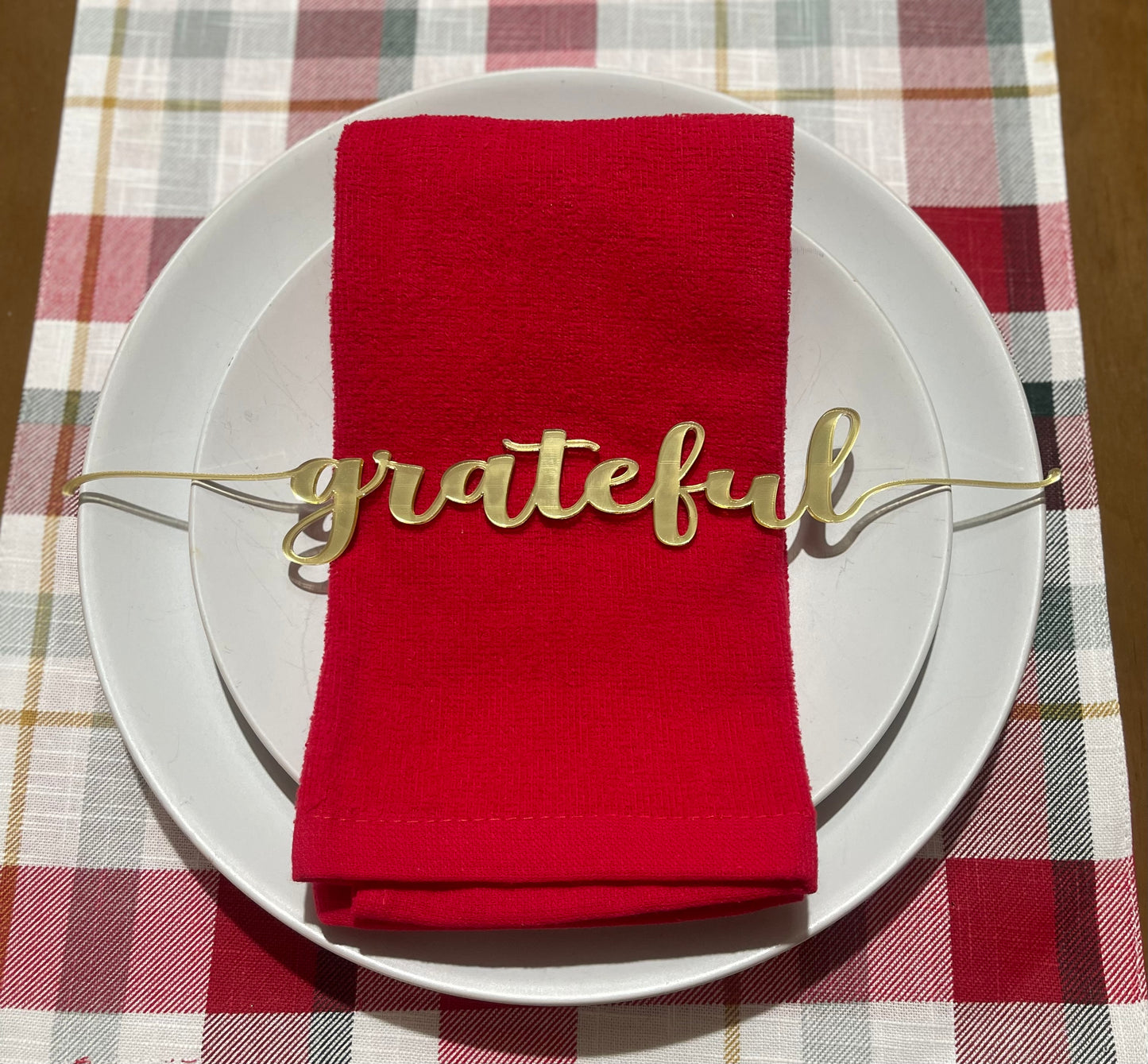 Set of 12 table words