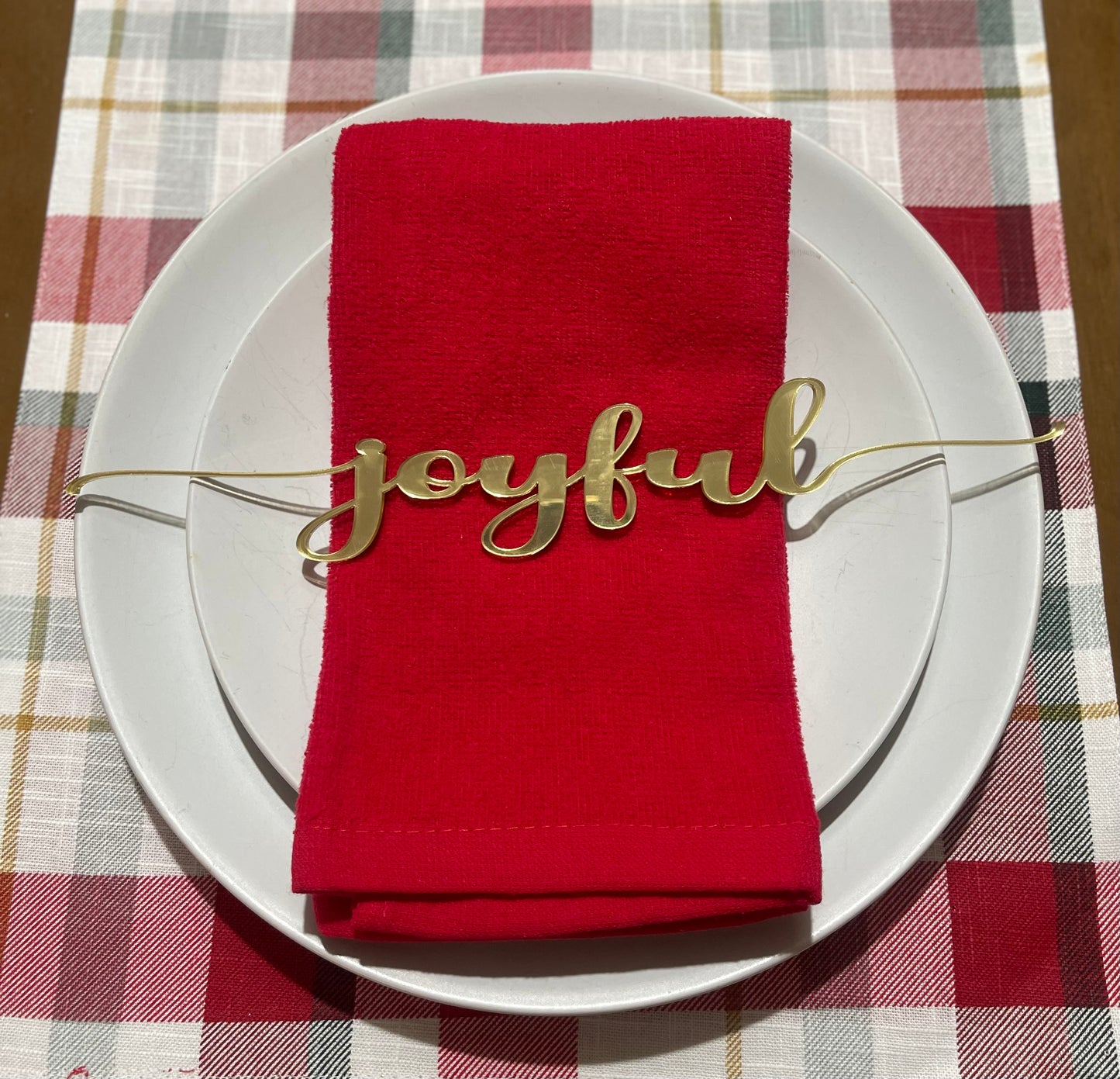 Set of 12 table words