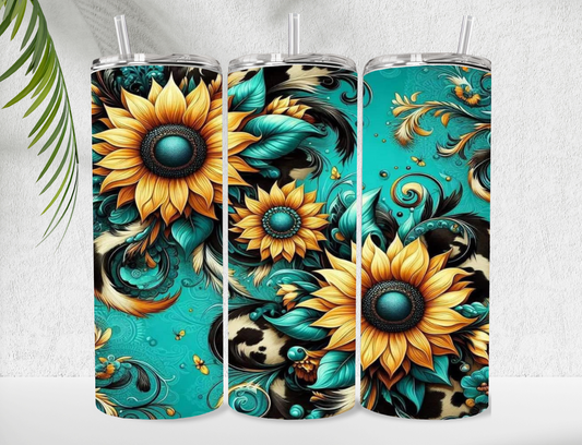 Aqua sunflower